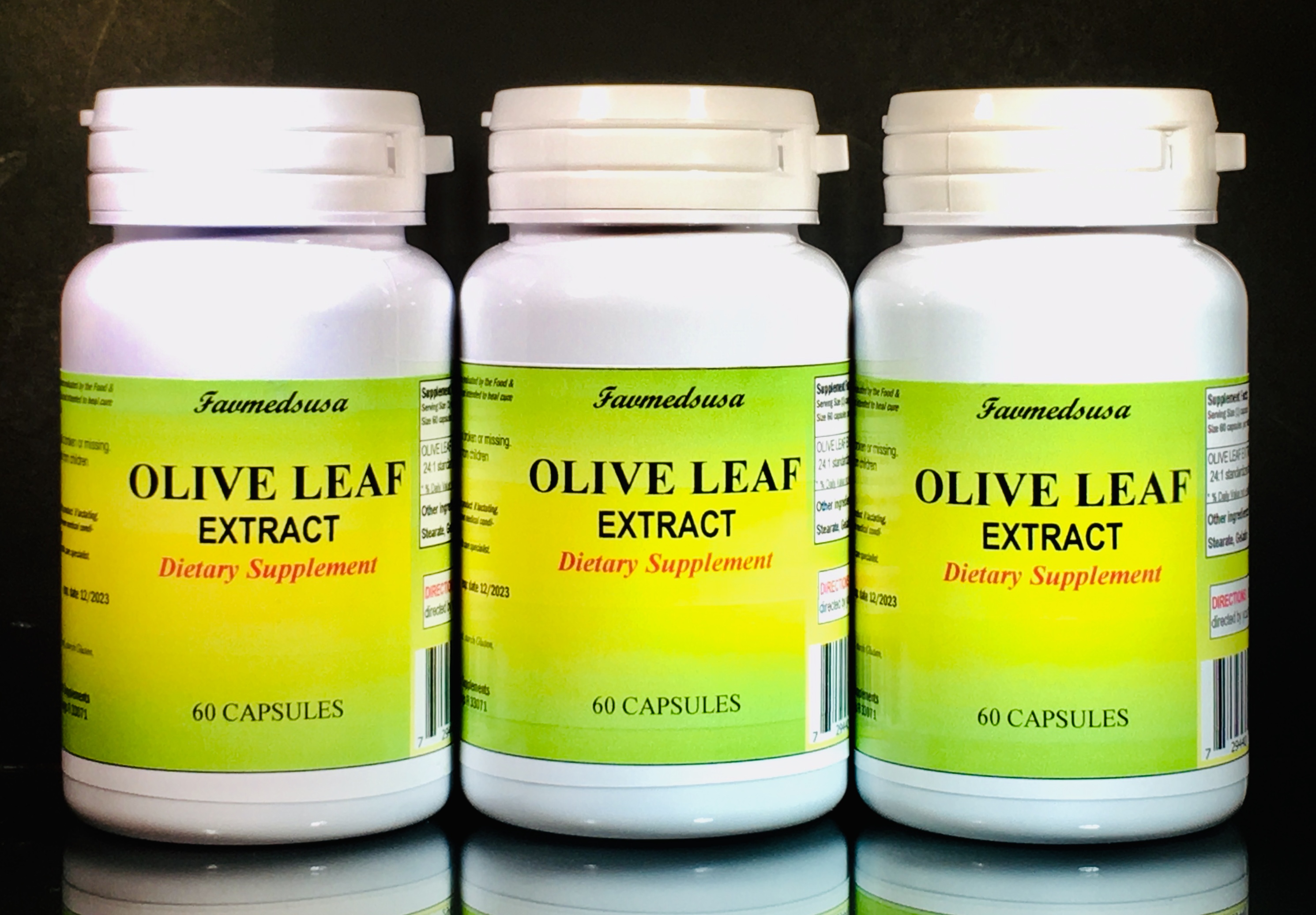 Olive Leaf Extract 500mg - 180 (3x60) tablets